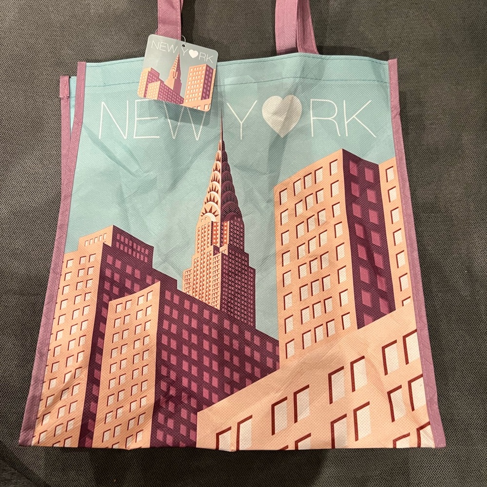 New York Cityscape Reusable Tote Bag